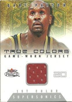 2001-02 Fleer Force - True Colors Jerseys #TC GP [1] Gary Payton Front