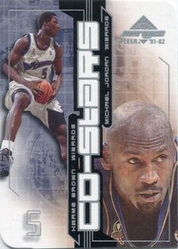 2001-02 Fleer Marquee - Co-Stars #1 CS Michael Jordan / Kwame Brown Front