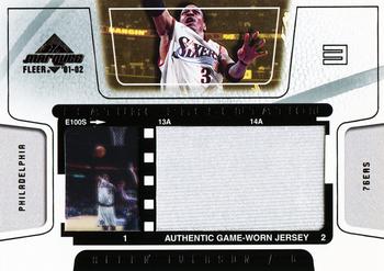 2001-02 Fleer Marquee - Feature Presentation Game-Worn #NNO Allen Iverson Front