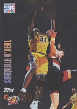 1997-98 Topps - NBA Inside Stuff Top 10 #IS5 Shaquille O'Neal Front