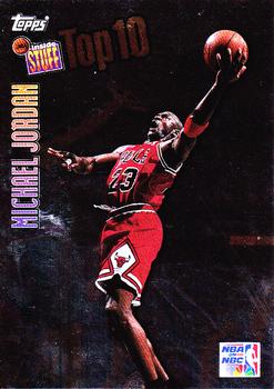 1997-98 Topps - NBA Inside Stuff Top 10 #IS1 Michael Jordan Front