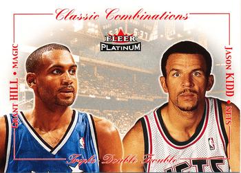 2001-02 Fleer Platinum - Classic Combinations Retail #3CC Jason Kidd / Grant Hill Front