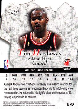 1997-98 Topps - Rock Stars #RS8 Tim Hardaway Back