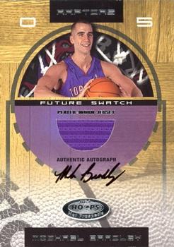 2001-02 Hoops Hot Prospects - Future Swatch Autographs #97 Michael Bradley Front