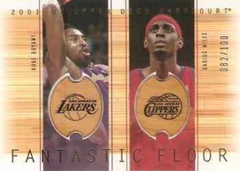 2001-02 Upper Deck Hardcourt - Fantastic Floor #KB/DM Kobe Bryant / Darius Miles Front