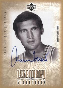 2000-01 Upper Deck Legends - Legendary Signatures #JW Jerry West Front