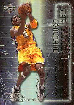 2001-02 Upper Deck Pros & Prospects - Star Command #SC5 Kobe Bryant Front