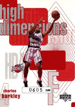 1997-98 Upper Deck - High Dimensions #HD4 Charles Barkley Front