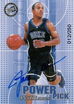 2002 Press Pass - Power Pick Autographs #NNO Jay Williams Front