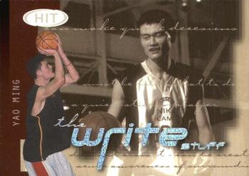 2002 SAGE HIT - The Write Stuff #11 Yao Ming Front