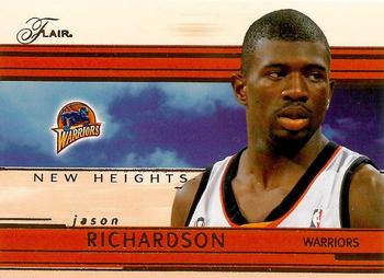 2002-03 Flair - New Heights #13 NH Jason Richardson Front