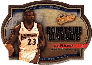 2002-03 Fleer Authentix - Courtside Classics #13 CC Jason Richardson Front