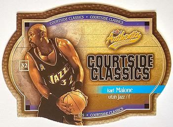 2002-03 Fleer Authentix - Courtside Classics Silver #14 CC Karl Malone Front