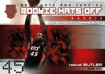 2002-03 Fleer Hot Shots - Hot Hands #204 Rasual Butler Front