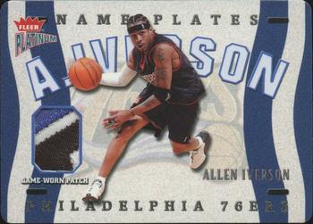 2002-03 Fleer Platinum - Nameplates #N-AI Allen Iverson Front