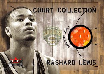 2002-03 Fleer Premium - Court Collection #NNO Rashard Lewis Front