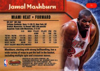 1998-99 Bowman's Best #71 Jamal Mashburn Back