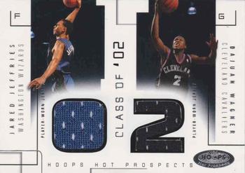 2002-03 Hoops Hot Prospects - Class Of Jerseys #NNO Jared Jeffries / DaJuan Wagner Front