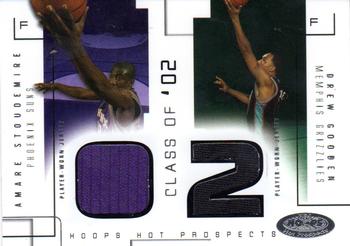 2002-03 Hoops Hot Prospects - Class Of Jerseys #NNO Amare Stoudemire / Drew Gooden Front