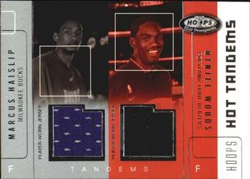 2002-03 Hoops Hot Prospects - Hot Tandems #MH-QW Marcus Haislip / Qyntel Woods Front