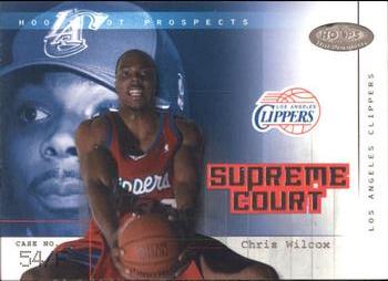 2002-03 Hoops Hot Prospects - Supreme Court #7 SC Chris Wilcox Front