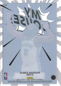 2020-21 Clearly Donruss - Clearly My House #6 James Harden Back