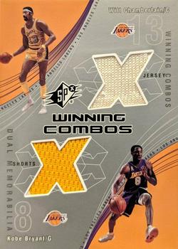 2002-03 SPx - Winning Combos #WC/KB Wilt Chamberlain / Kobe Bryant Front