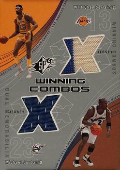 2002-03 SPx - Winning Combos #WC/MJ Wilt Chamberlain / Michael Jordan Front