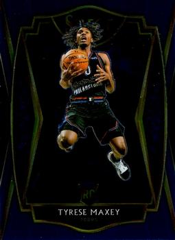 2020-21 Panini Select - Blue #174 Tyrese Maxey Front