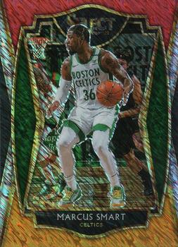 2020-21 Panini Select - Red White Orange Shimmer #111 Marcus Smart Front
