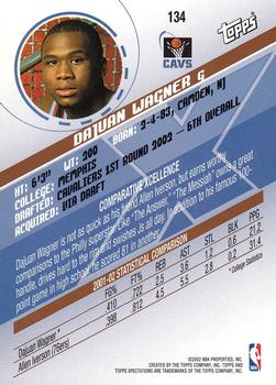 2002-03 Topps Xpectations - Xcitement #134 Dajuan Wagner Back