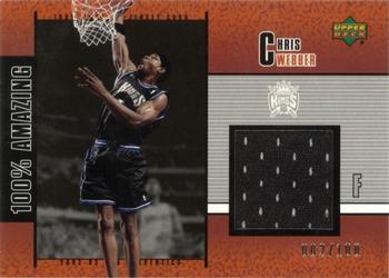 2002-03 UD Authentics - 100 Percent Amazing #100%CW Chris Webber Front