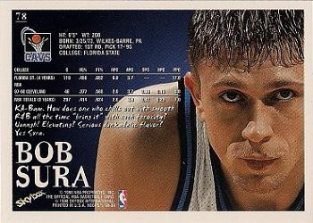 1998-99 Hoops #78 Bob Sura Back