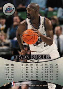 1998-99 SkyBox Molten Metal #70 Bryon Russell Back