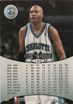 1998-99 SkyBox Molten Metal #120 Glen Rice Back