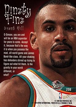 1998-99 SkyBox Premium #208 Grant Hill Back