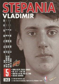 1998-99 SkyBox Premium #243 Vladimir Stepania Back