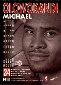1998-99 SkyBox Premium #258 Michael Olowokandi Back