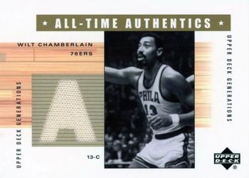 2002-03 Upper Deck Generations - All-Time Authentics #WC-A Wilt Chamberlain Front