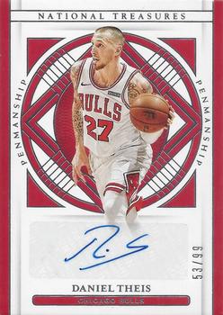 2020-21 Panini National Treasures - Penmanship #PEN-DTH Daniel Theis Front