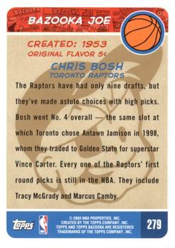 2003-04 Bazooka - Gold #279 Chris Bosh Back