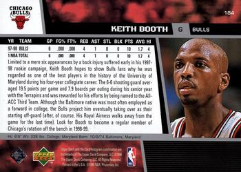 1998-99 Upper Deck #184 Keith Booth Back