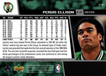 1998-99 Upper Deck #212 Pervis Ellison Back