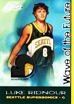 2003-04 Flair - Wave of the Future Patches #WOFP-LR Luke Ridnour Front