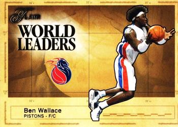 2003-04 Flair - World Leaders #15 WL Ben Wallace Front