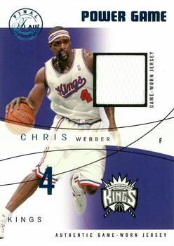 2003-04 Flair Final Edition - Power Game Jerseys #PG-CW Chris Webber Front