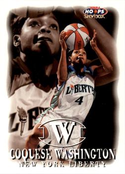 1999 Hoops WNBA #55 Coquese Washington Front