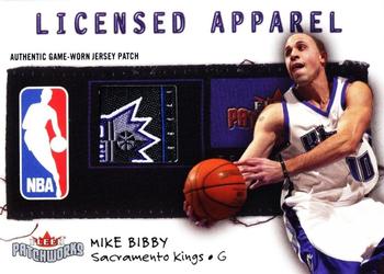 2003-04 Fleer Patchworks - Licensed Apparel Tags #LA-MB Mike Bibby Front
