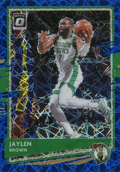 2020-21 Donruss Optic - Blue Velocity #127 Jaylen Brown Front