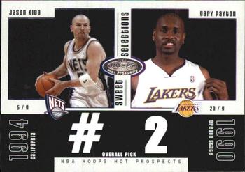 2003-04 Hoops Hot Prospects - Sweet Selections #8 SS Jason Kidd / Gary Payton Front